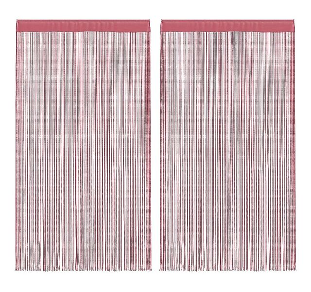 vidaXL Vorhang Fadenvorhänge 2 Stk. Rosa 100x250 cm (2 St) günstig online kaufen