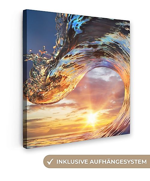 OneMillionCanvasses® Leinwandbild Sonne - Meer - günstig online kaufen