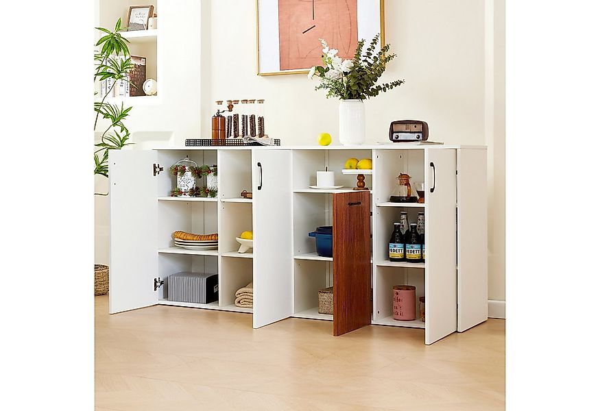 OKWISH Sideboard Aufbewahrungsschrank,Standschrank (Sideboard Schrank Weiß günstig online kaufen