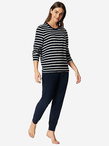 Schiesser Pyjama Casual Essentials (2 tlg) schlafanzug schlafmode bequem günstig online kaufen