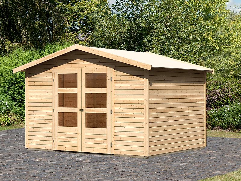 Karibu "Amberg 5" naturbelassen oder anthrazit, mit Boden günstig online kaufen