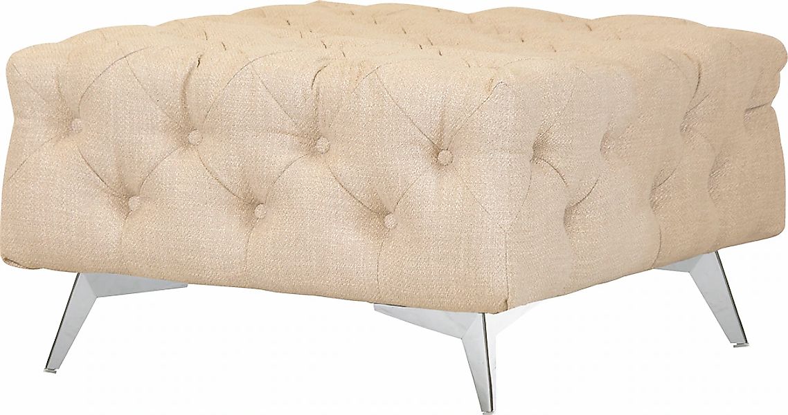 Home affaire Polsterhocker "Glynis" aufwändige Knopfheftung, moderne Cheste günstig online kaufen