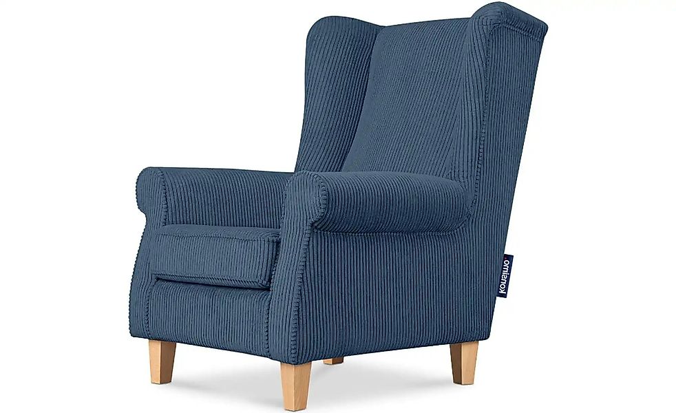 KONSIMO Ohrensessel  Miles ¦ blau ¦ Maße (cm): B: 82 H: 105 Polstermöbel > günstig online kaufen