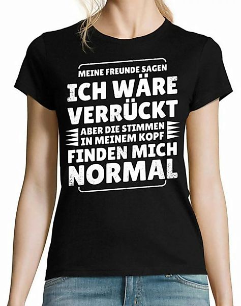Youth Designz Print-Shirt Verrückt Normal Damen T-Shirt mit lustigen Spruch günstig online kaufen