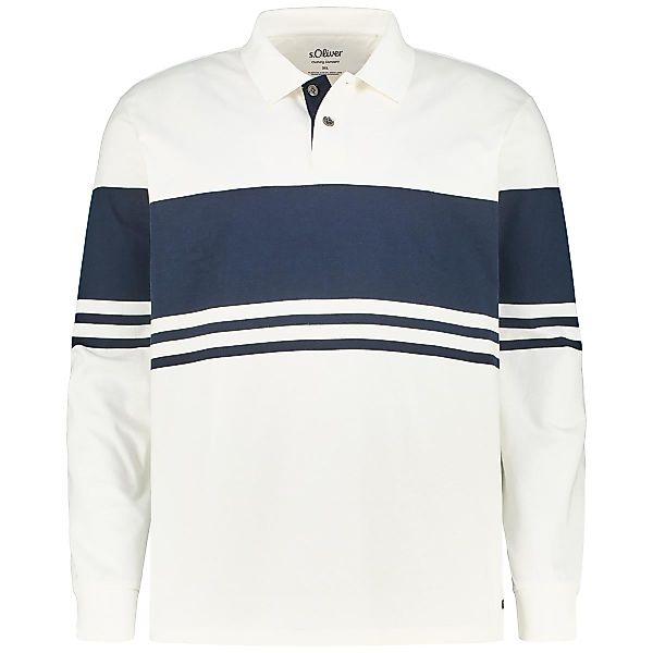 s.Oliver Poloshirt aus Baumwolle Farbe blau Größe: 3XL günstig online kaufen