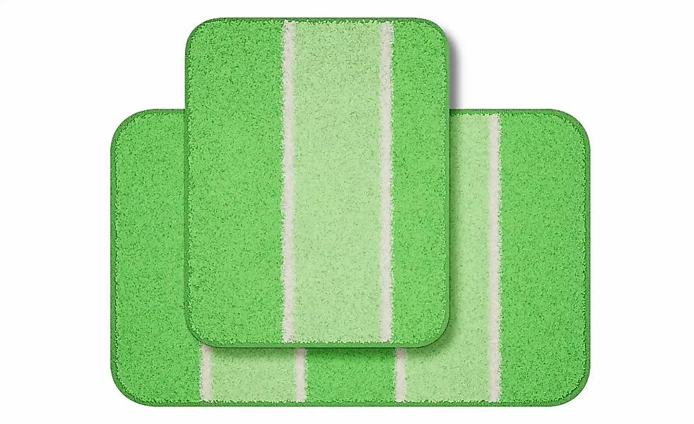 Grund Badematte 2er-Set   ¦ grün ¦ Synthetik ¦ Maße (cm): B: 50 H: 1,8 Badt günstig online kaufen