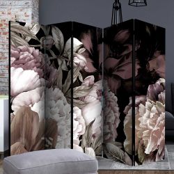 Raumteiler Paravent im Vintage Look Blumen Motiv günstig online kaufen