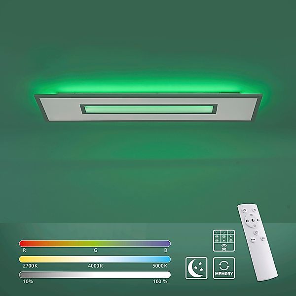JUST LIGHT LED Deckenleuchte RECESS, Dimmfunktion, günstig online kaufen