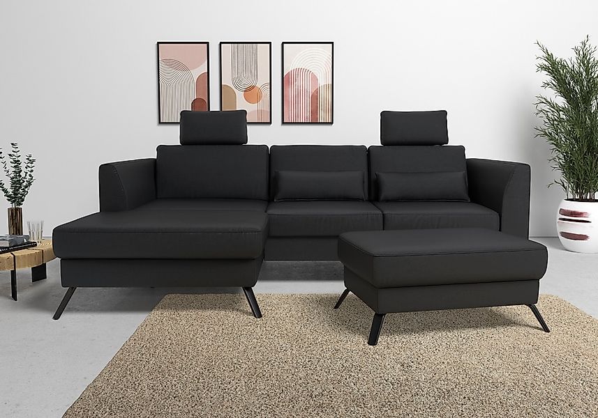 sit&more Ecksofa "Olsen L-Form", inklusive Sitztiefenverstellung, wahlweise günstig online kaufen