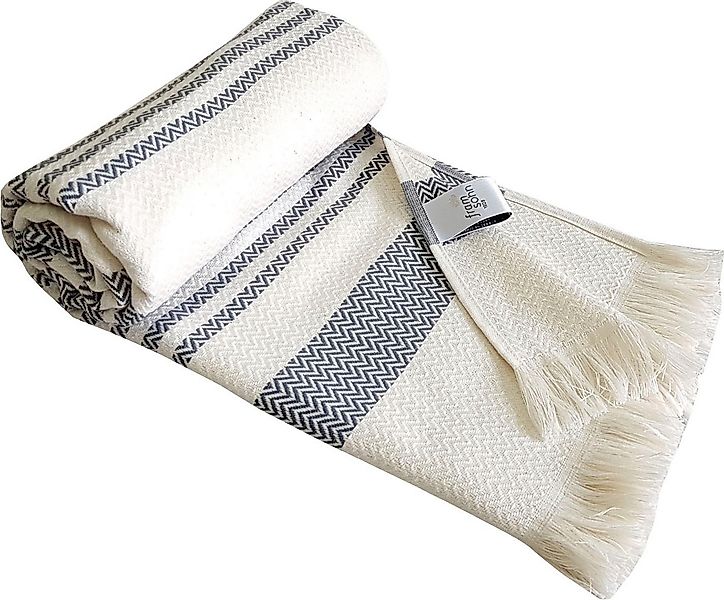 framsohn frottier Hamamtuch Boho Living - Zick Zack Muster, Hamam Frottier günstig online kaufen