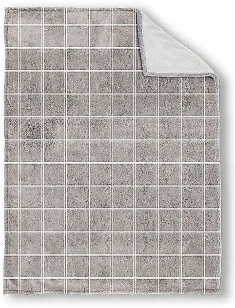Biberna Tagesdecke »Sherpa«, Wohndecke, Kuscheldecke, superweiche + warme S günstig online kaufen