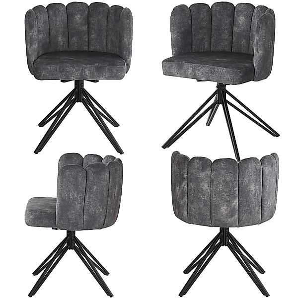 HAUSS SPOLE Drehstuhl 4er Ergonomischer Drehstuhl günstig online kaufen