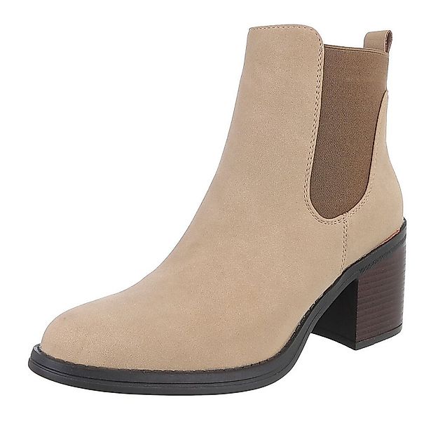 Ital-Design Eleganter Chelsea-Boot mit Absatz für Alltag und Freizeit Chels günstig online kaufen