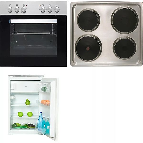 Flex-Well Küchengeräte-Set 1 mit Einbauherd und Einbaukühlschrank günstig online kaufen