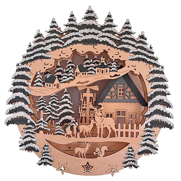 Online-Fuchs Fensterdekoration Weihnachtsdekoration aus Holz mit günstig online kaufen
