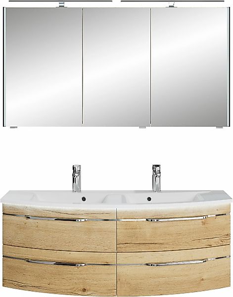 Saphir Badmöbel-Set "Badezimmer-Set 133,2 cm breit, inkl. Türdämpfer, 3 Tür günstig online kaufen