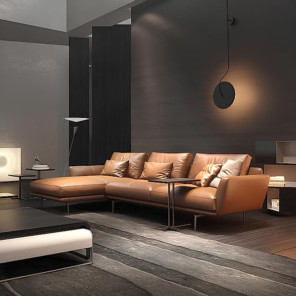 Xlmoebel Sofa Ecksofa aus Leder in günstig online kaufen
