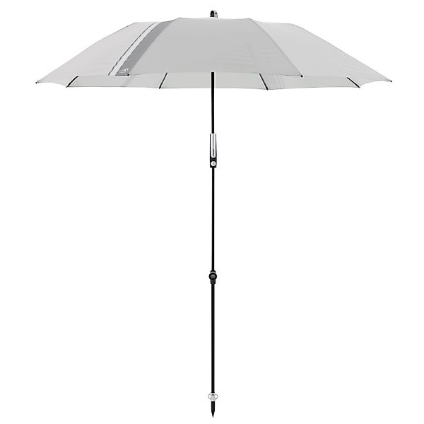 Doppler Marktschirm Expert Ø 156 cm Hellgrau mit Handöffner günstig online kaufen