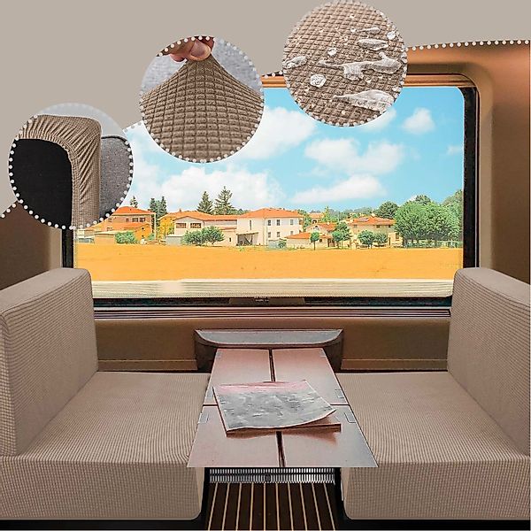 Jibenhome Sofaschoner 2 Stück Jacquard-Sofabezug Set,Wasserabweisend günstig online kaufen
