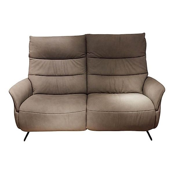 himolla 2-Sitzer Sofa Brüssel 4050 Leder Leonessa Fjord Grau Gestell Metall günstig online kaufen