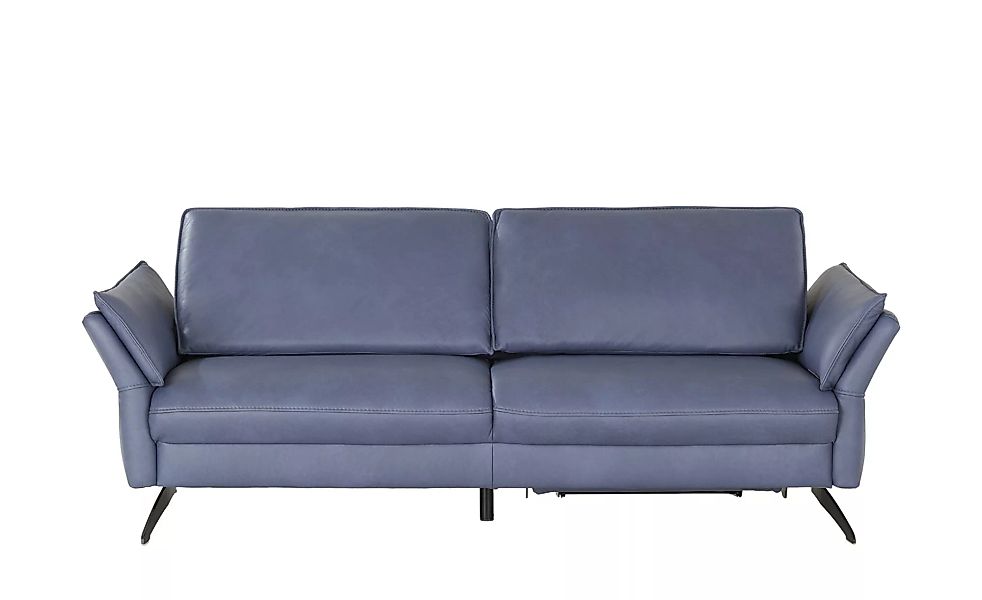 Wohnwert Ledersofa  Lavea - blau - 222 cm - 85 cm - 94 cm - Polstermöbel > günstig online kaufen