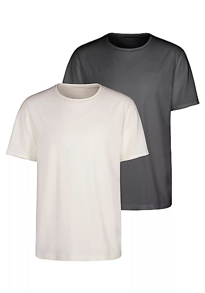 John Devin T-Shirt, Regular Fit, Kurzarm, Freizeitshirt mit Rundhals aus re günstig online kaufen