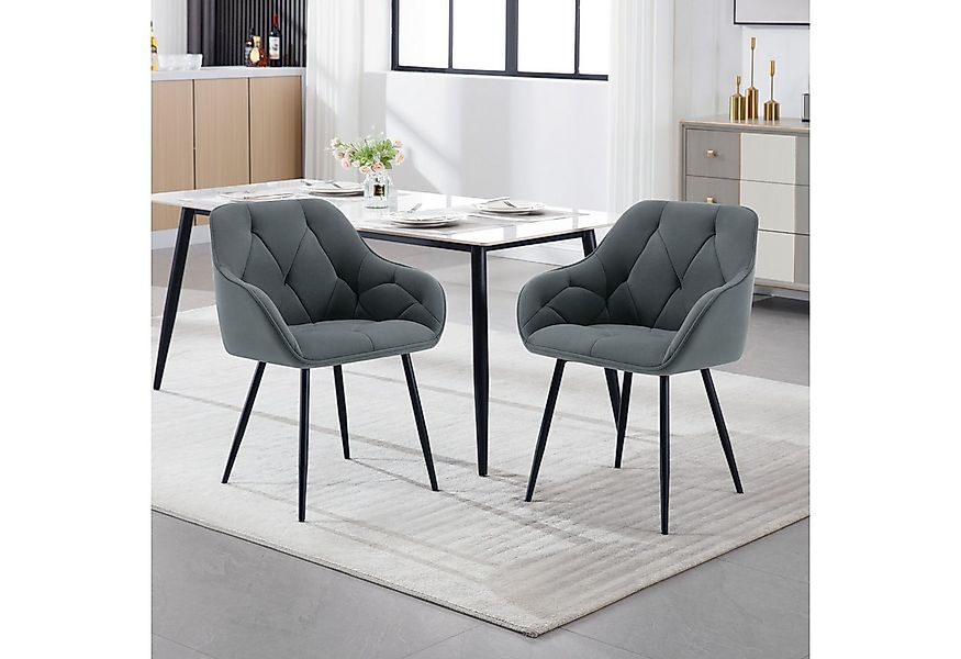 Woltu Polsterstuhl (1 St), Esszimmerstuhl ergonomischer aus Samt günstig online kaufen