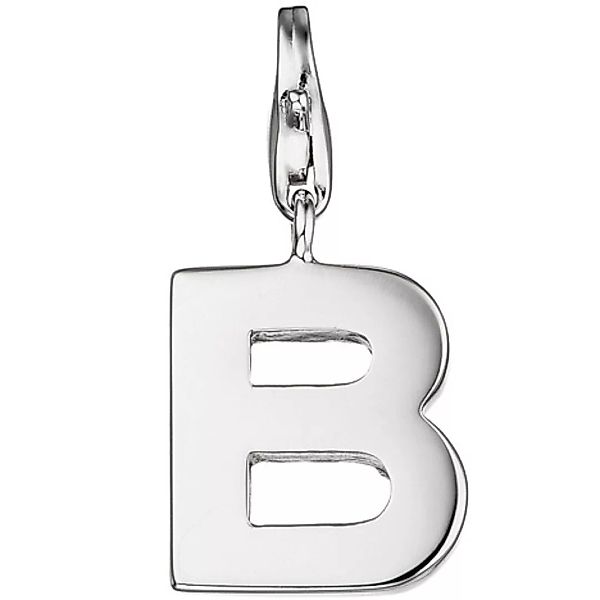 SIGO Einhänger Charm Buchstabe B 925 Sterling Silber Anhänger für Bettelarm günstig online kaufen