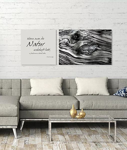 queence Leinwandbild "Natur", Baum-Baumbilder-Kunst-Modern-Spa-Spa Bilder-S günstig online kaufen