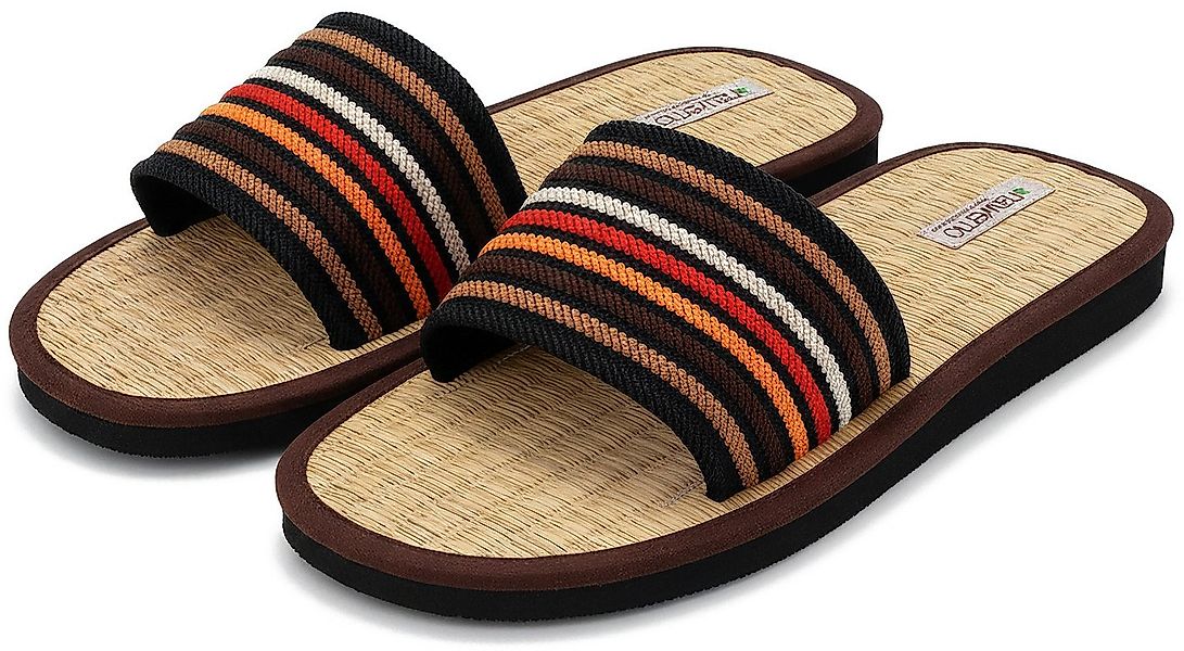 Nawemo Zimtlatschen Nawemo "Brown-Strap" Slipper günstig online kaufen