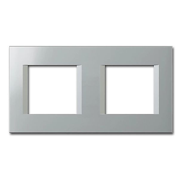 TEM MODUL PLUS 2-Fach UP Rahmen Silber Elox Line günstig online kaufen
