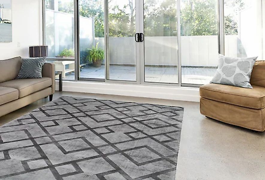 my home Teppich »Dafina«, rechteckig, 13 mm Höhe, Wohnzimmer günstig online kaufen