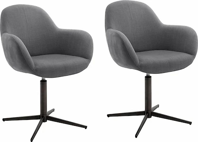 MCA furniture Esszimmerstuhl »Melrose« (Set) 2 Stk. Stuhl 360°drehbar mit N günstig online kaufen