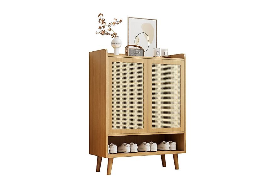 Merax Sideboard mit Rattantüren, Highboard,Kommode,Anrichte Landhaus,Höhe:1 günstig online kaufen