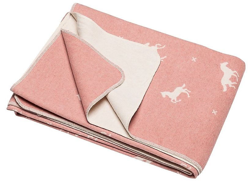 Kinderdecke Juwel 'Pferde allover' 140 x 200 cm, DAVID FUSSENEGGER günstig online kaufen