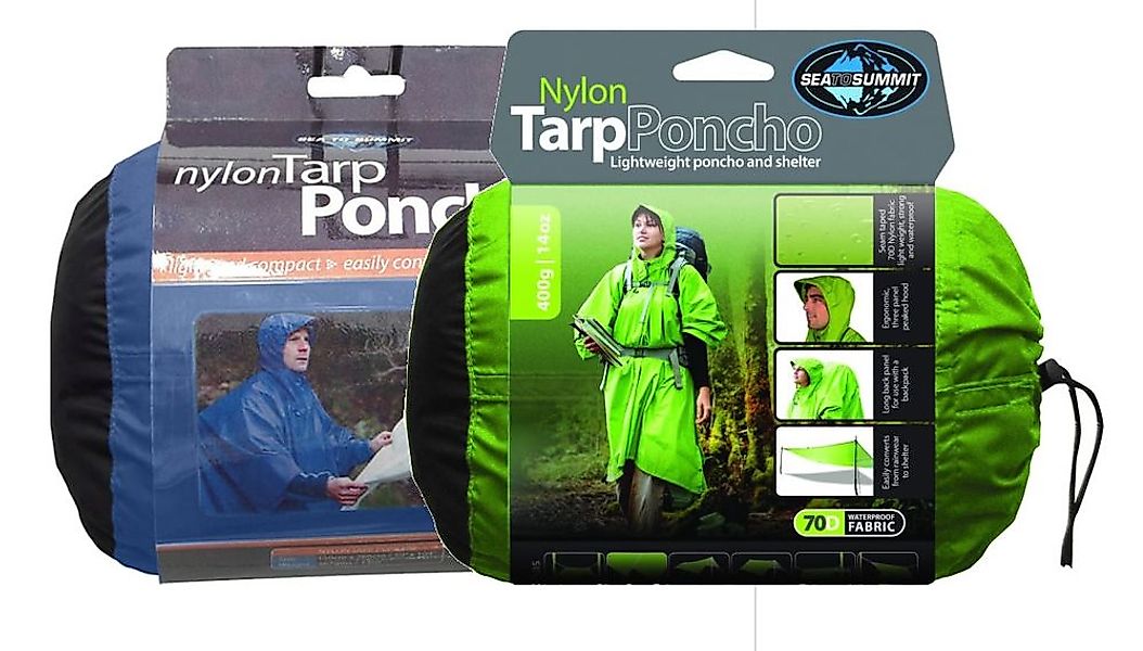 sea to summit Regenponcho 70D Tarp Poncho Blue- günstig online kaufen