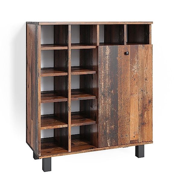 Vicco Wäscheschrank Fynn, Eiche rustikal, 78.4 günstig online kaufen
