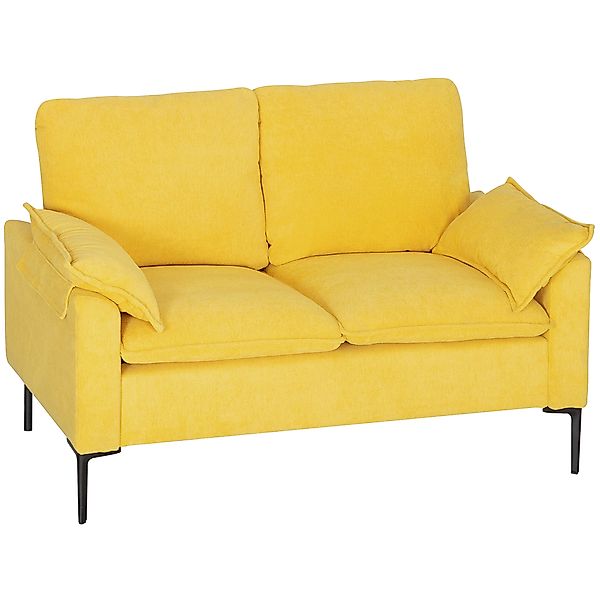 HOMCOM 2-Sitzer-Sofa mit abnehmbarem Kissen und Bezug aus Frotteestoff, mod günstig online kaufen