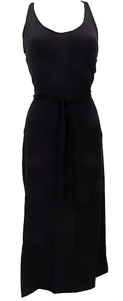 Guru-Shop Midikleid Schmales Kleid mit geschnürtem günstig online kaufen