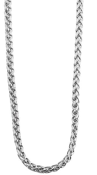 AKZENT Edelstahlkette Ramine Zopfkette, Edelstahl, silberfarben, 40 - 80 cm günstig online kaufen