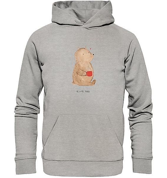 Mr. & Mrs. Panda Hoodie Größe L Bär Morgenkaffee - Heather Grey - Geschenk, günstig online kaufen