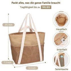 Coonoor Strandtasche mit reißverschluss Damen Wasserdicht günstig online kaufen