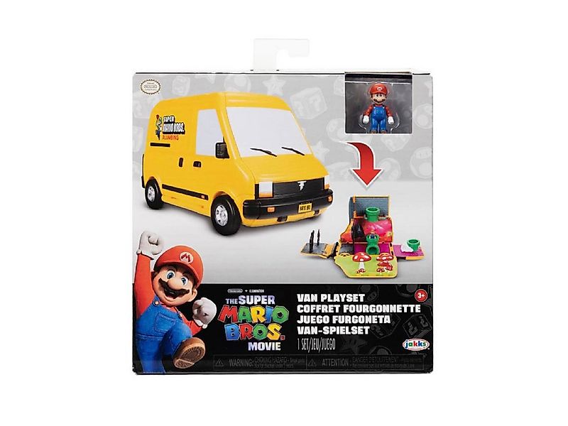 Super Mario Spielzeug-Auto Nintendo Super Mario Movie World Van Spielset günstig online kaufen