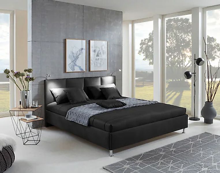 Westfalia Schlafkomfort Bett mit Bezug aus Microvelours in Lederoptik, vorm günstig online kaufen
