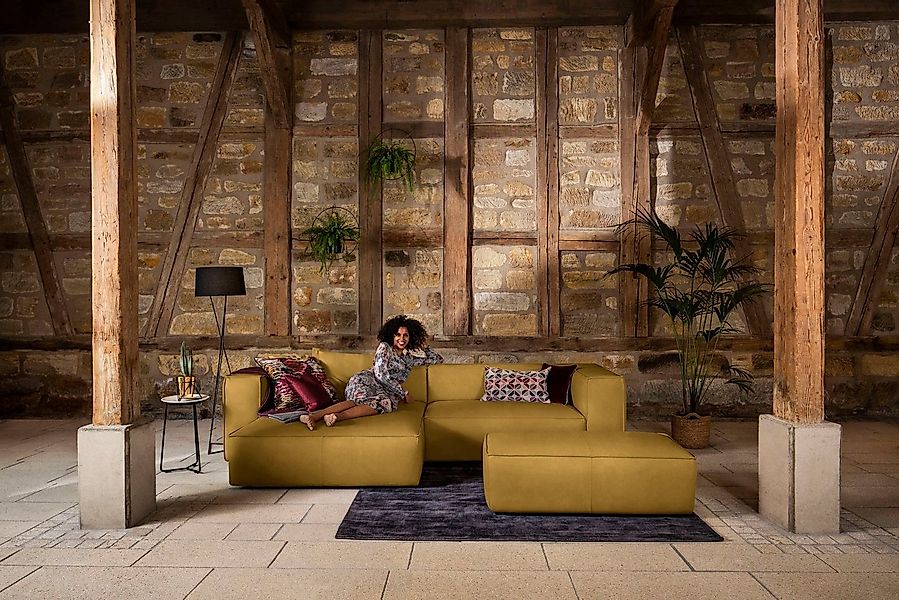 W.SCHILLIG Ecksofa around-the-block, Spar-Set, inklusive Hocker, mit elegan günstig online kaufen