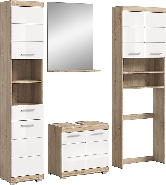 INOSIGN Badmöbel-Set »Siena, 4 teilig, bestehend aus:«, (Set), Hochschrank, günstig online kaufen