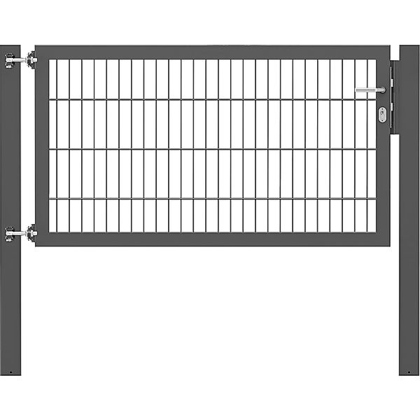 Einzeltor Flexo Plus 150 cm x 80 cm Pfosten 100 cm x 100 cm Anthrazit günstig online kaufen