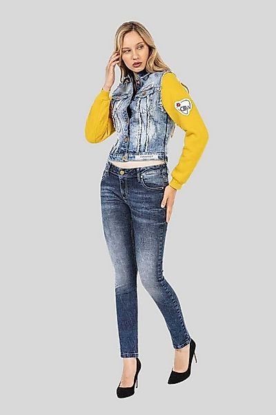Cipo & Baxx Jeansjacke Jacken mit Sweat-Ärmeln günstig online kaufen