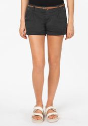 SUBLEVEL Chinoshorts Damen Stretch-Shorts mit Flechtgürtel günstig online kaufen