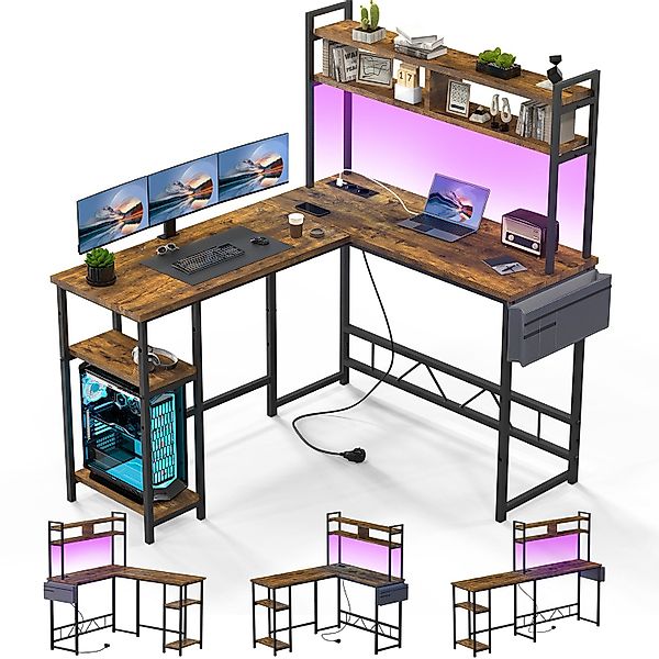 HOMALL Eckschreibtisch L-Form Eckschreibtisch Spieltisch mit günstig online kaufen